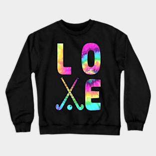 Tie Dye Field Hockey Lover Crewneck Sweatshirt